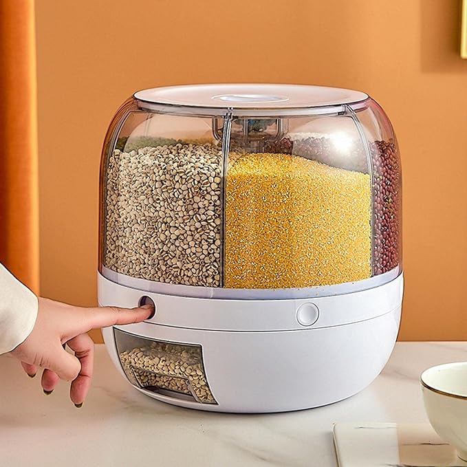 6 Grid Food Storage Dispenser